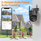 Caméra De Surveillance Extérieure Double Objectif 4K