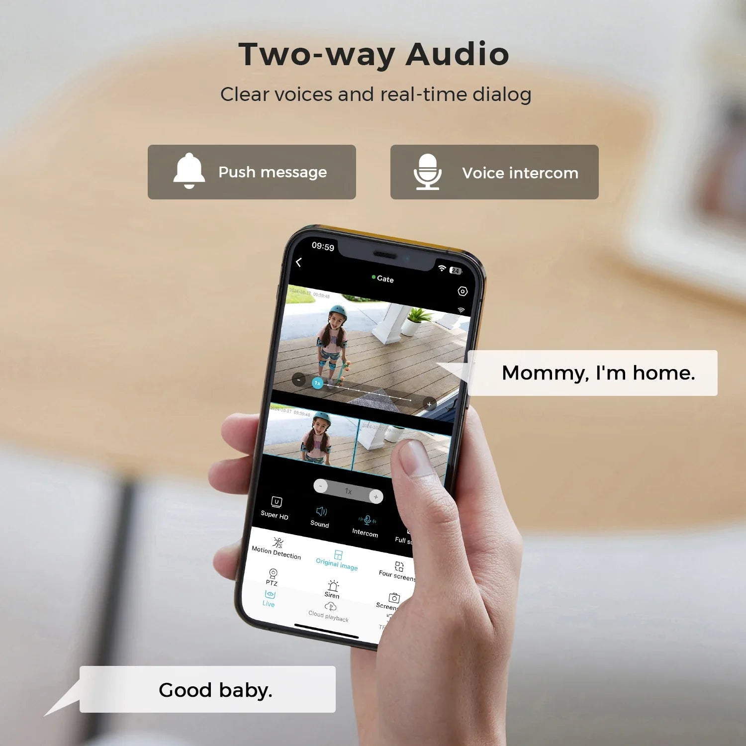 Caméra De Surveillance Extérieure PTZ Wi-Fi 10X
