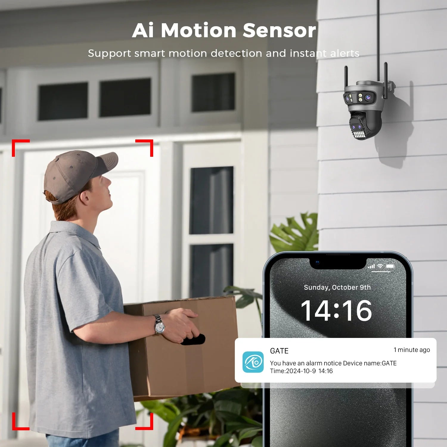 Caméra De Surveillance Extérieure PTZ Wi-Fi 10X